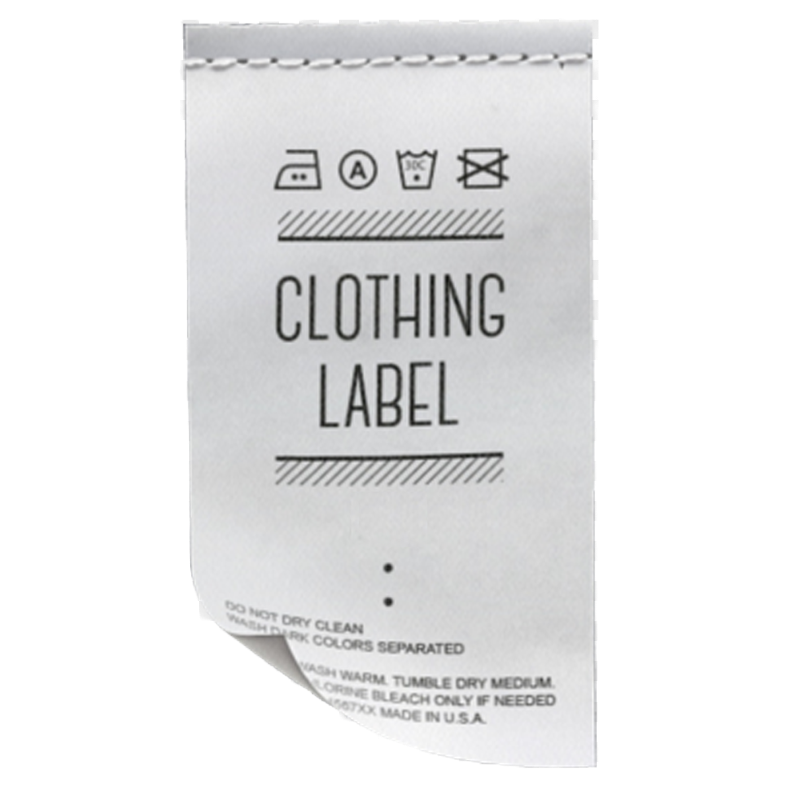 Woven clothing label